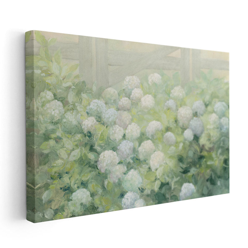 Hydrangea Lane - Canvas Print Wall Art, 32" H x 48" W