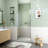 30" W X 72" H Semi-Frameless Circular Pivot Shower Door In Chrome With 1/4" (6Mm) Thick Tempered Glass-125316940