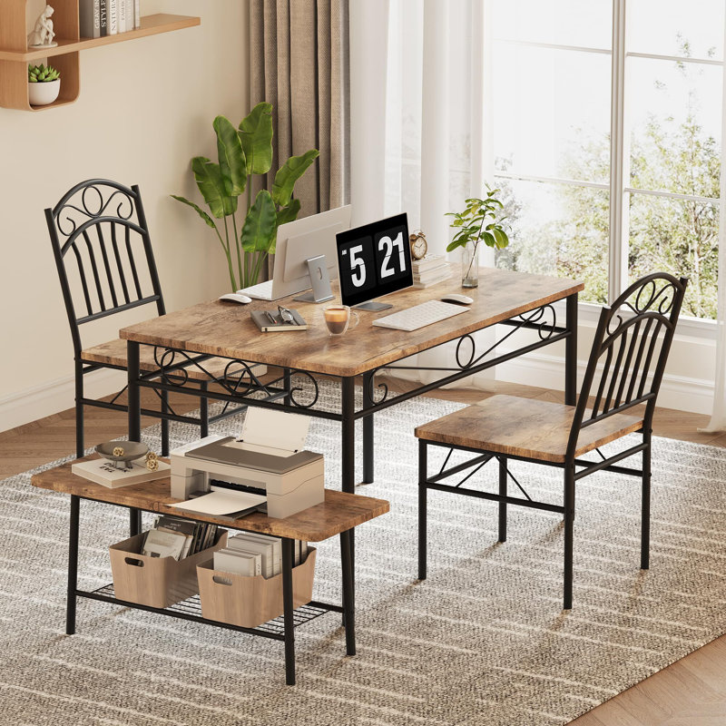 Kamyla 4 - Person Four Leg Dining Set
