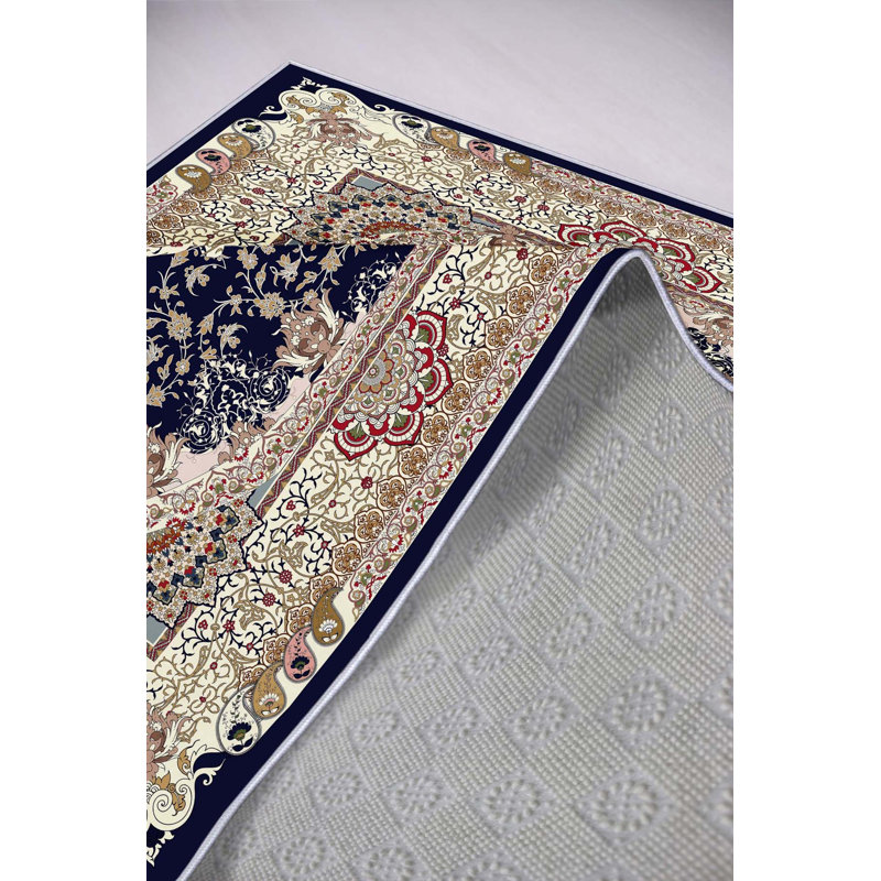 Tapis tissé de qualité supérieure, 5,9 x 9,2 pieds | 100% polyester, 650 g / m² | Pois antibactérien antidérapant en PVC, d'une hauteur de poils de 0,3 po | Lavable à la machine, impression numérique 3D | Parfait pour le salon et la chambre à coucher