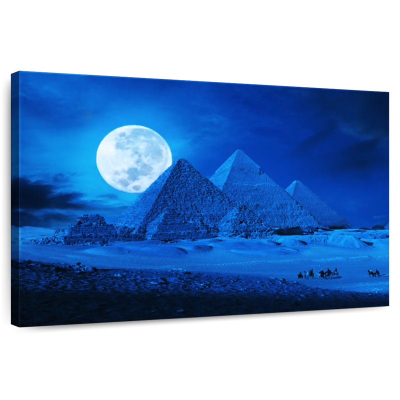 Adella Full Moon Over The Pyramids, 34" H x 51" W