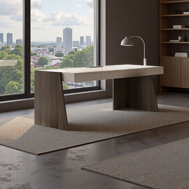Martindale Computer Desk, 29.52" H x 62.99" W x 27.55" D