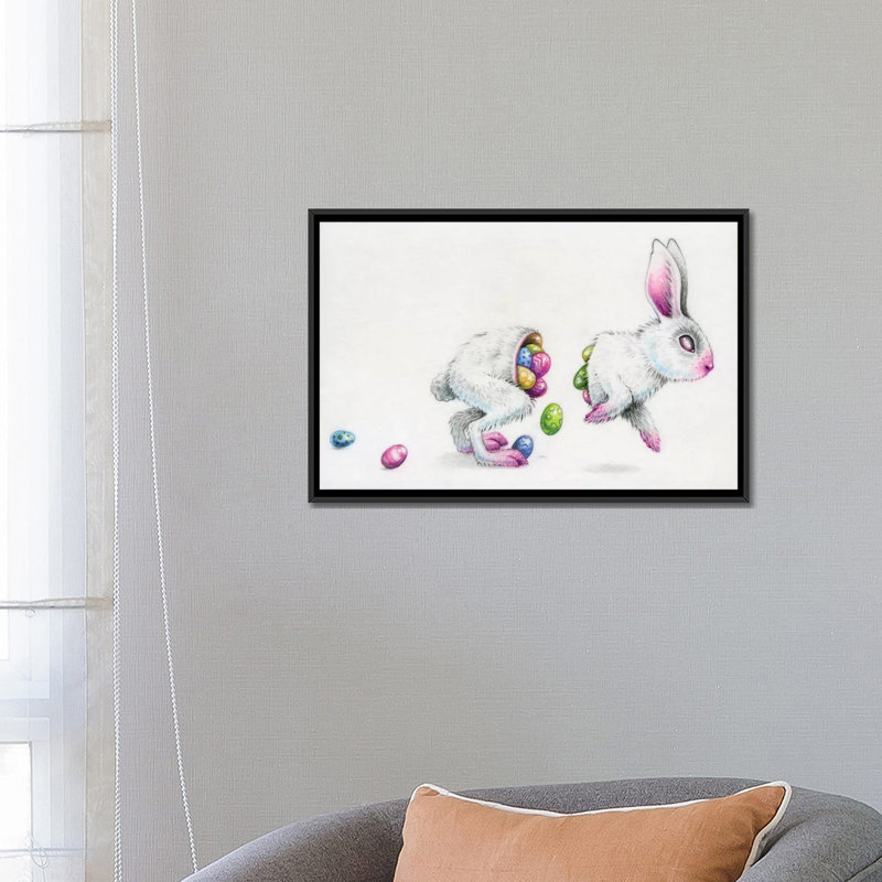 «Eostre» par Megan Majewski - impression sur toile tendue, H 18 po x l 26 po x P 1,5 po, Toile encadrée noire, Pas de tapis