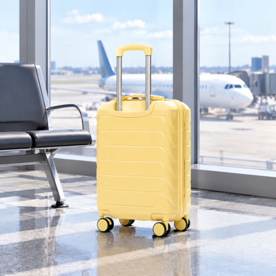 20 Inch ABS Hardshell Carry-On Luggage With Spinner Wheels And Combination Lock