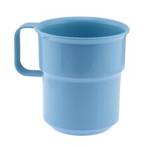 YBM Home Reusable Plastic Cups 12 oz, Unbreakable Drinkware Dishwasher Safe  12-Pack, White 
