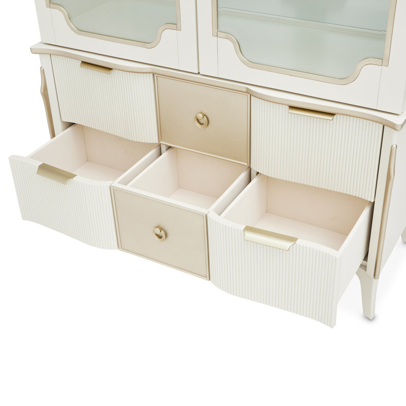 La Marisia Display Cabinet - Creamy Pearl