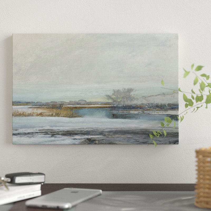 «Water's Edge II», reproduction sur toile, H 18 po x l 26 po x P 1,5 po, Pas de tapis, Toile tendue