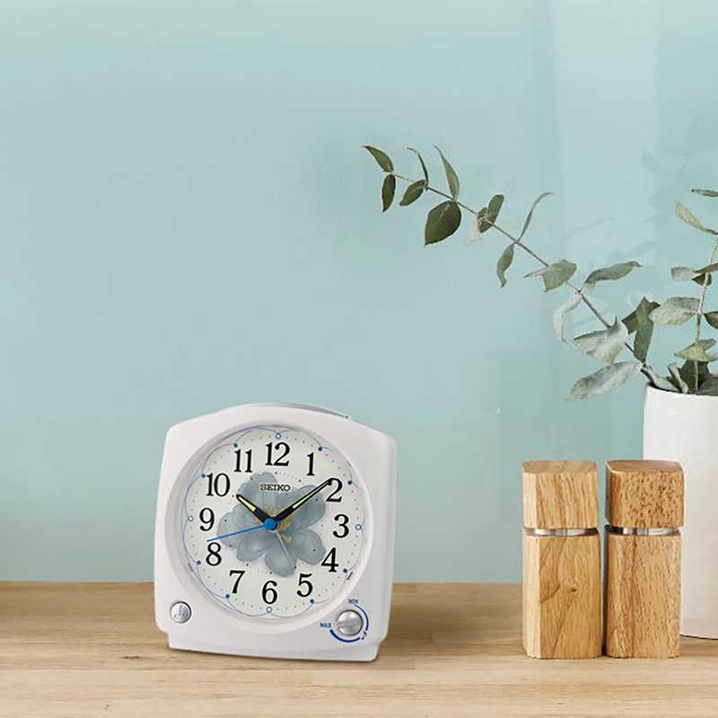 QHP012WLH Modern Alarm Clock, White