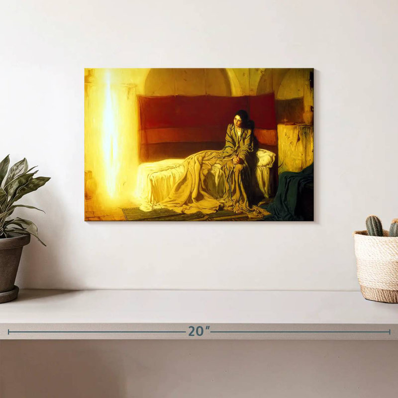 Adella The Annunciation 1898, 8" H x 12" W