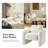 Fidele 33"W Modern Upholstered Armchair with Lumbar Support Pillow-496915686