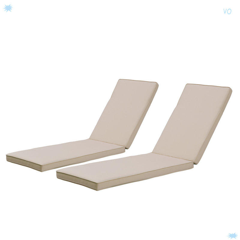 Ensemble de 2 pièces de mobilier de terrasse pour l'extérieur, Bleu, Polyester
