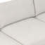 Canapé modulaire à méridienne réversible en tissu 105,5 po Zyon