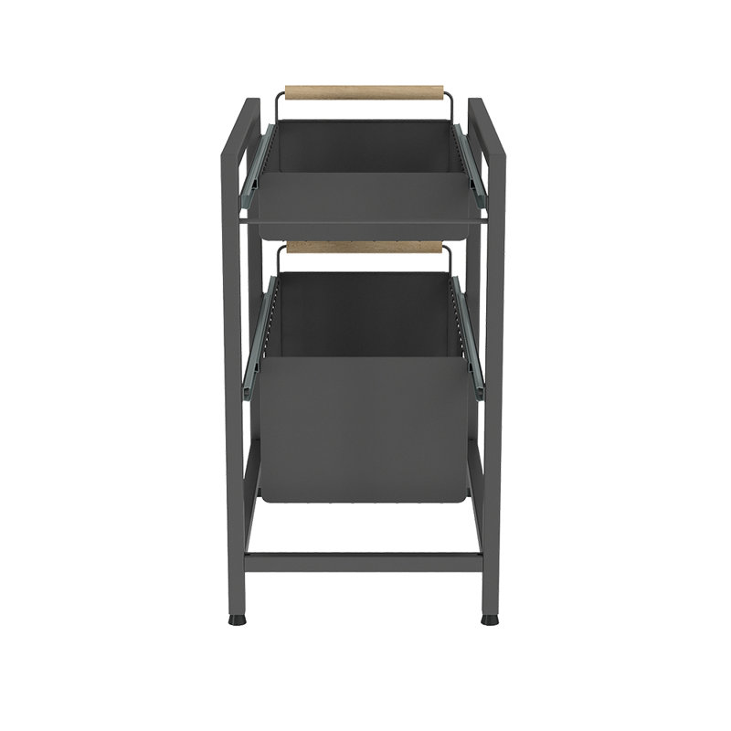 Spice Rack, Black, 42cm H x 39cm W x 24.5cm D