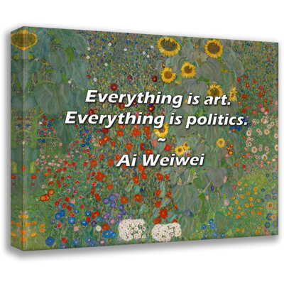 Ai Weiwei Quote: Everything is art. Everything is politics.