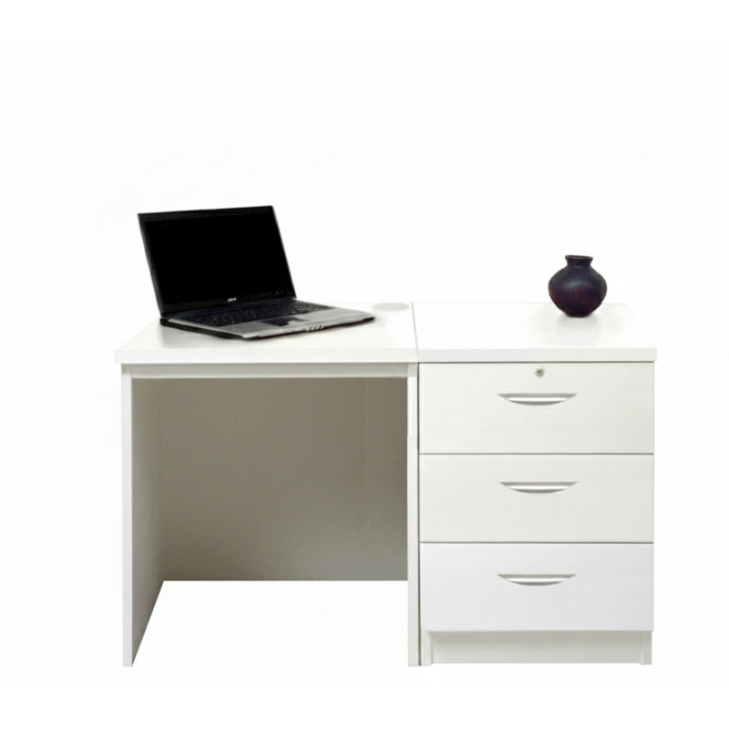 Walshaw Solid Wood Base Computer Desk, White