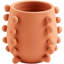 Vase en terre cuite, petit, diamètre 5 po x 4 po