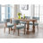 Mid Century Upholstered Dining Chairs Side Chairs Farmhouse Dining Chair with Wood Legs-1910603102