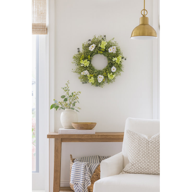 Handcrafted Dried Wreath, 22" H x 22" W x 5" D