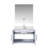 Bath Vanity With Faucet Set And LED Mirror