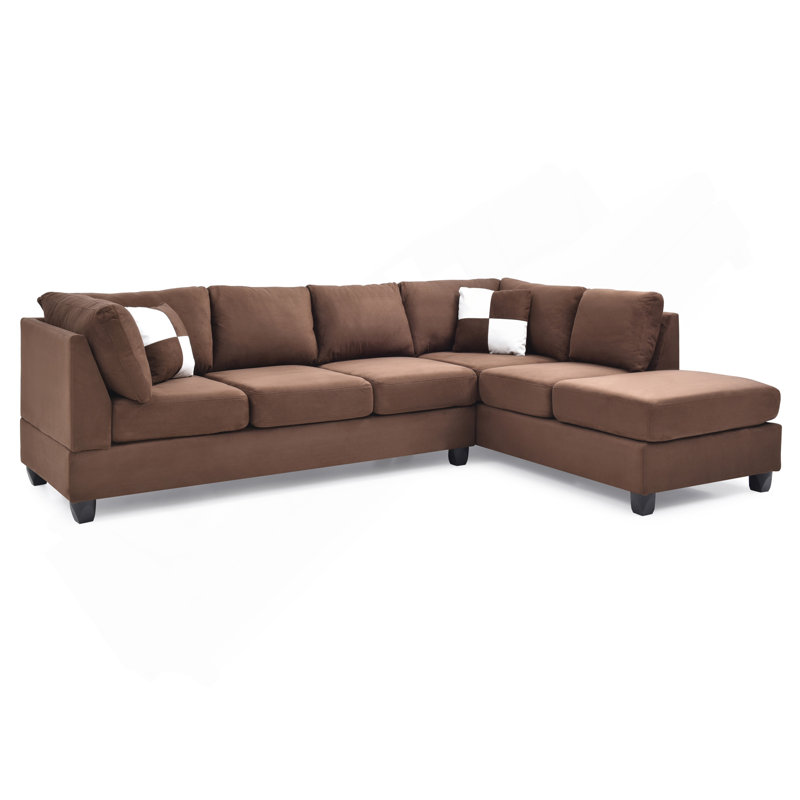 Canapé modulaire Malone G632B-SC (sans repose-pieds), chocolat, Right Hand Facing, Chocolat