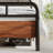 Dejania Metal Platform Bed Frame with Wooden Headboard and Footboard-652599130-652599129