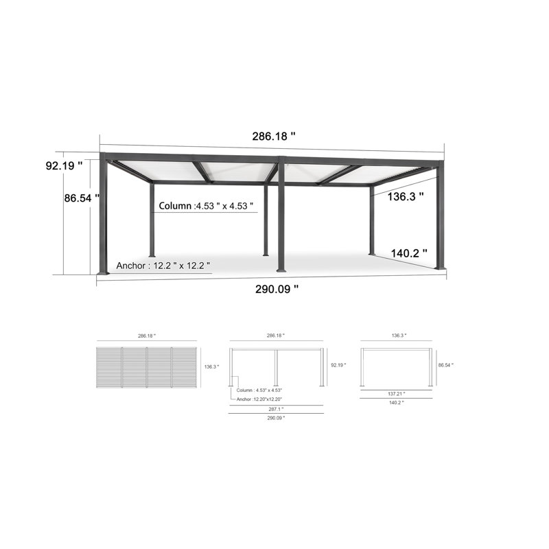 Purple Leaf Adjustable Louvered Pergola with String Lights White Sun Shade Roof Patio Pergola for Deck Backyard Garden