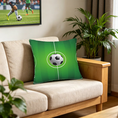 Housses de coussin décoratives sur le thème du football Housses de coussin décoratives pour canapé et voiture