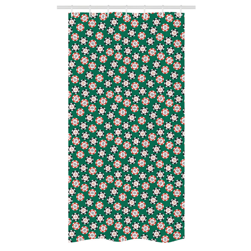 Snavely Geometric Shower Curtain with Hooks Included, 72" H x 36" W
