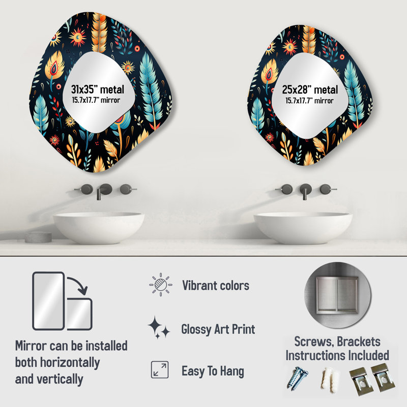 Motif éclectique nomade bohème II - Paisley, 28 po x 25 po