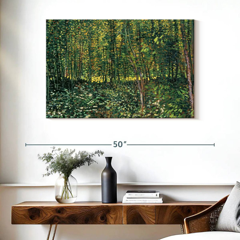 Alvord, arbres et sous-bois, H 26 po x l 39 po