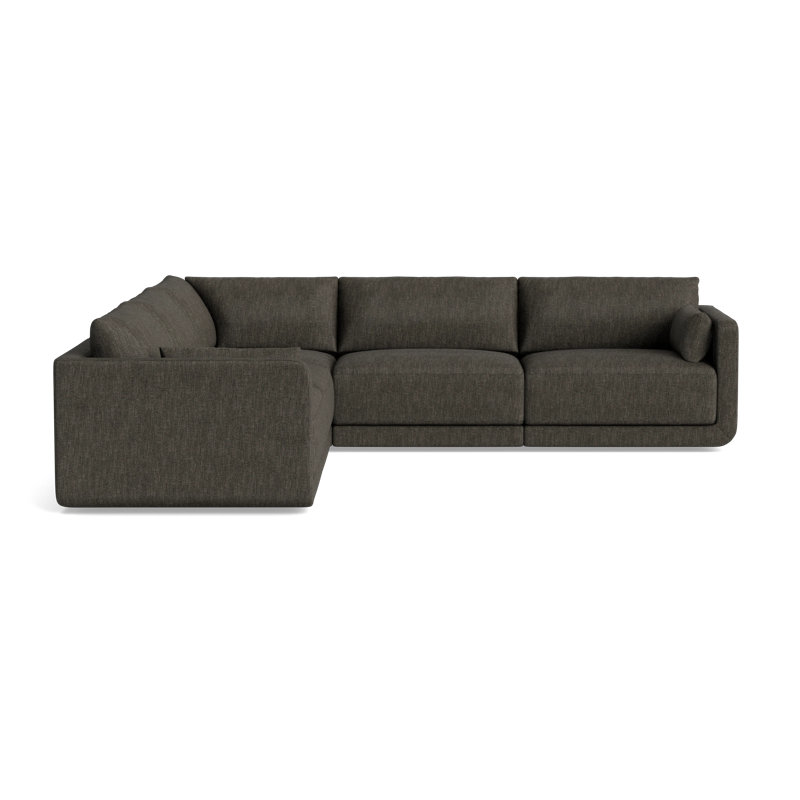Eva Modular Sectional, Performance Weave - Onyx