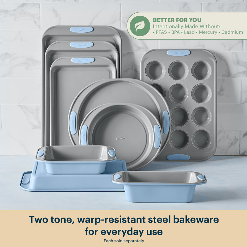 Pyrex Metal Bakeware 3-pc Cookie Sheet Set