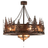 Elk At Dusk Downrod Ceiling Fan