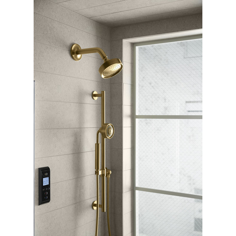 Purist® Showerarm and Flange, Gold