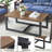 Arundel 5 Person Outdoor Patio Rattan Conversation Set With Swivel Chairs-631324592