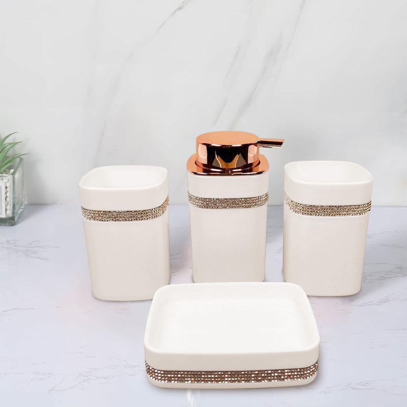 Binita Ceramic Bathroom Accessory Set