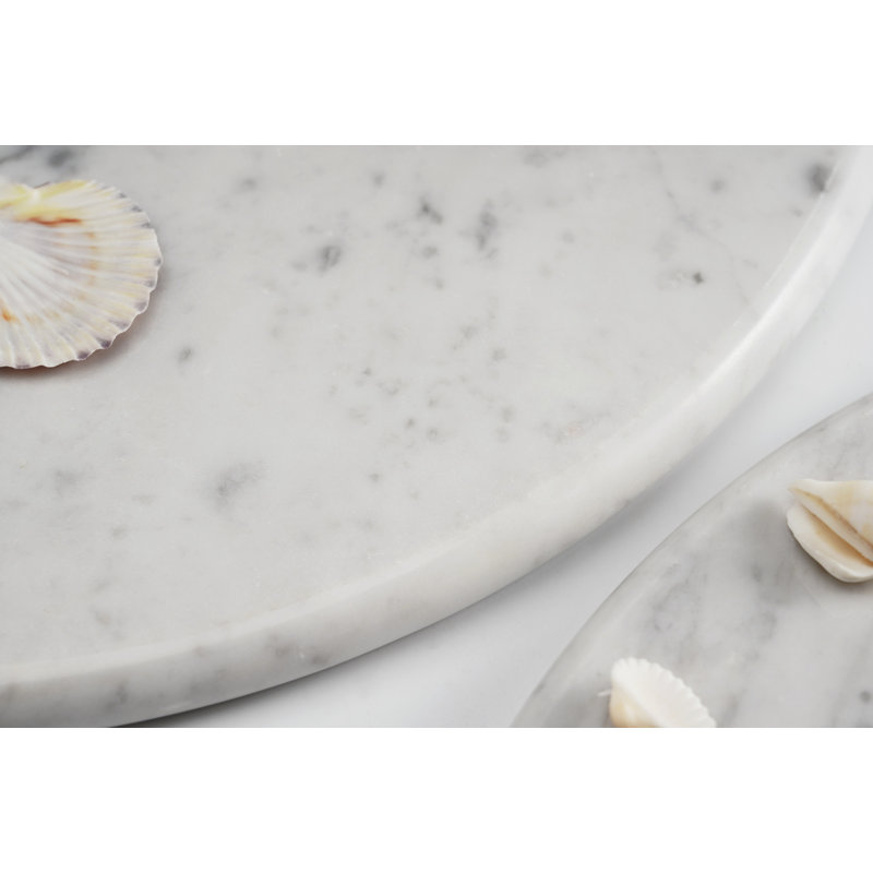 Corner Stone Floating Shelf, Carrara White