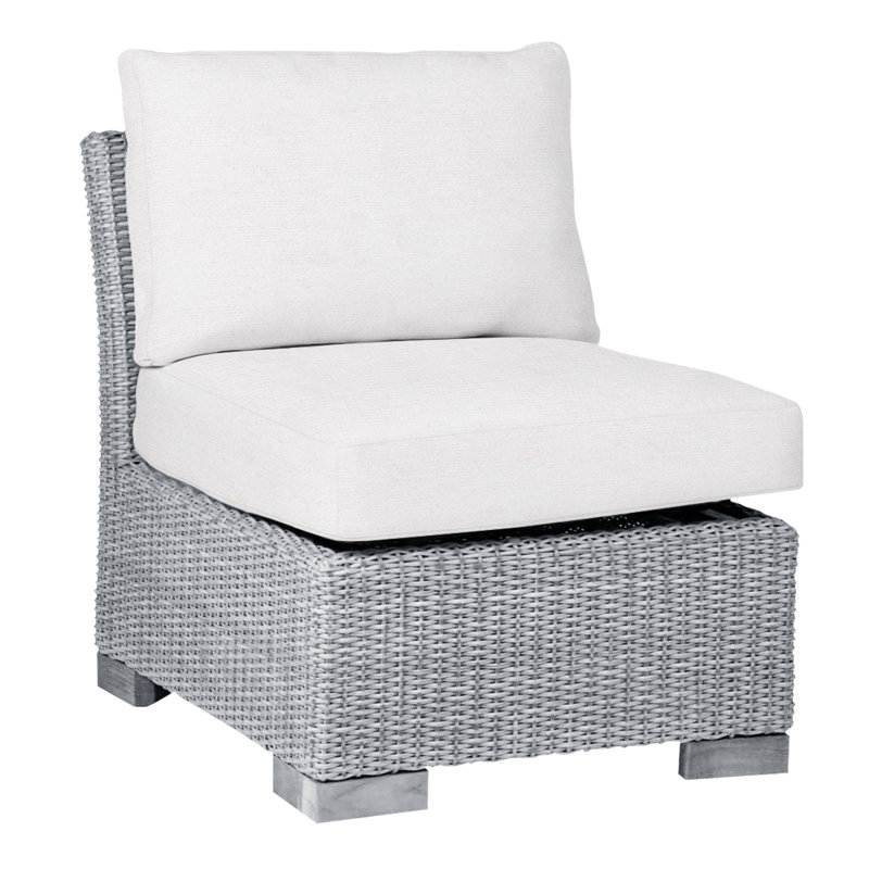 Fauteuil de chambre club tissé - Huître, Pas de soudure, Lin neige, Huître
