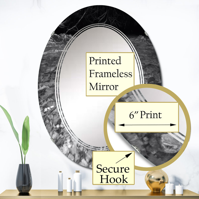 Oval Mirror, 36" x 24"