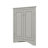 Freestanding Triangular Bathroom Storage Cabinet With Adjustable Shelves-293068332
