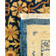 Tapis unique en laine noué à la main bleu marine / jaune / orange 9 pi 3 po x 11 pi 5 po Keenan