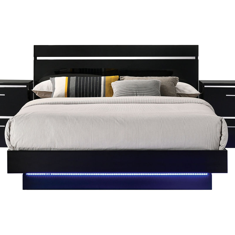 Arosh Solid Wood Platform Bed, California King