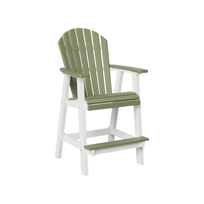 Chaise de bar Comfo, Blanc / Sauge
