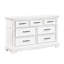 Miroir de commode 7 tiroirs blanc
