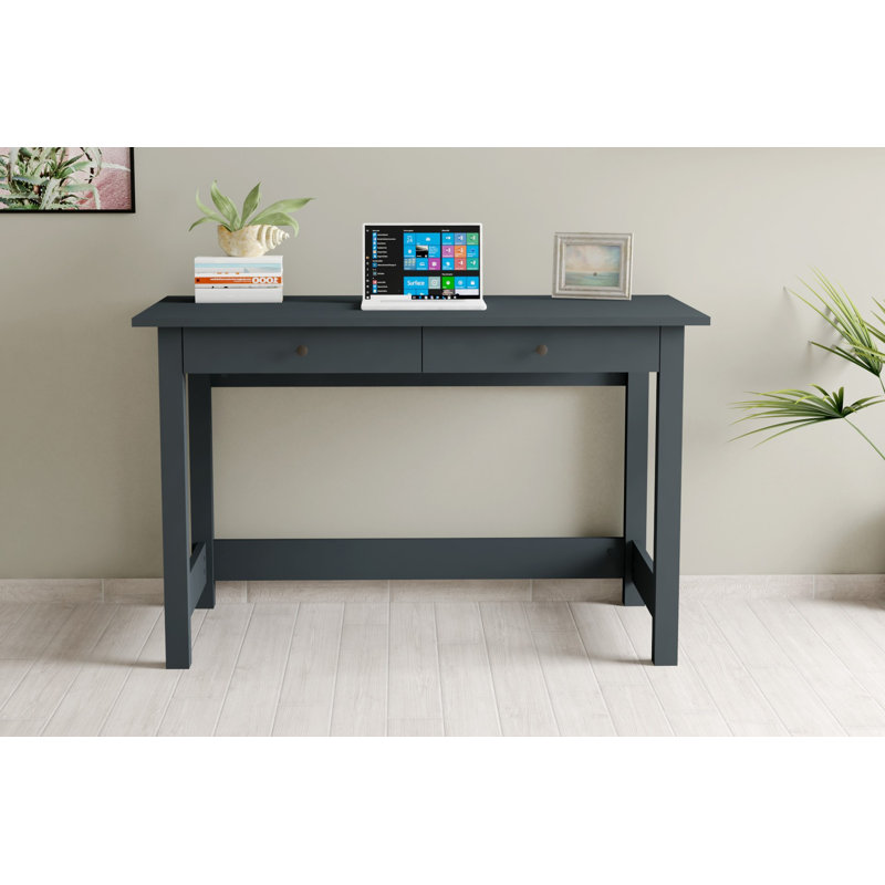 Bureau d'étude moderne de couleur anthracite 47,2 po x 29,9 po x 23,6 po | 100% panneau de particules enduit de mélamine, épaisseur: 0,7 pouce | Conception élégante et fonctionnelle pour les bureaux à domicile et les espaces d'étude, durable et élégante