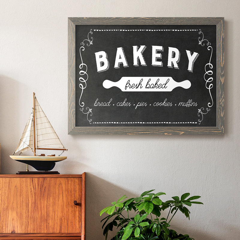 Bakery, reproduction d'art sur toile, H 26 po x l 38 po, Gris