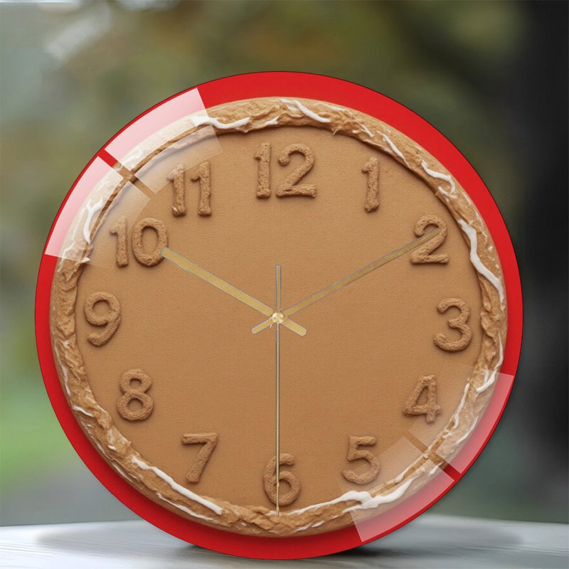 Horloge murale moderne en verre 12 po