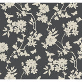 Flutter Vine Floral Wallpaper Roll by Candice Olson