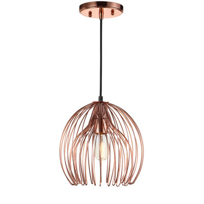 Oceane 1 - Light Copper/Gold Single Pendant