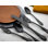 Gold And Black 20 Piece Flatware Set, Service for 4